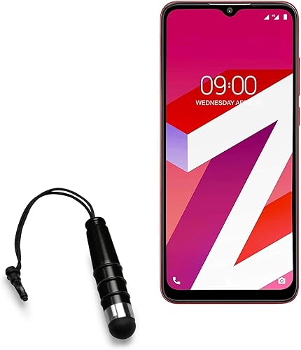 BoxWave Lápiz capacitivo compatible con Lava Z4, lápiz capacitivo pequeño, punta de goma, color negro azabache
