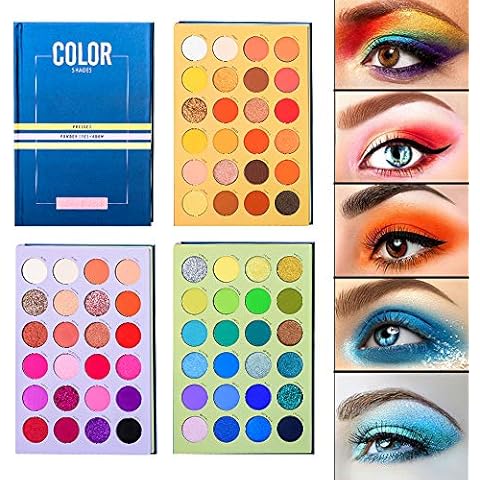 Beauty Glazed 72 Colors Eyeshadow Palette High Pigmented Waterproof Easy to Blend Eyeshadow Shimmer Glitter Matte Eye Shadow Pearlescent Nude All-In-One Makeup Palette Cover
