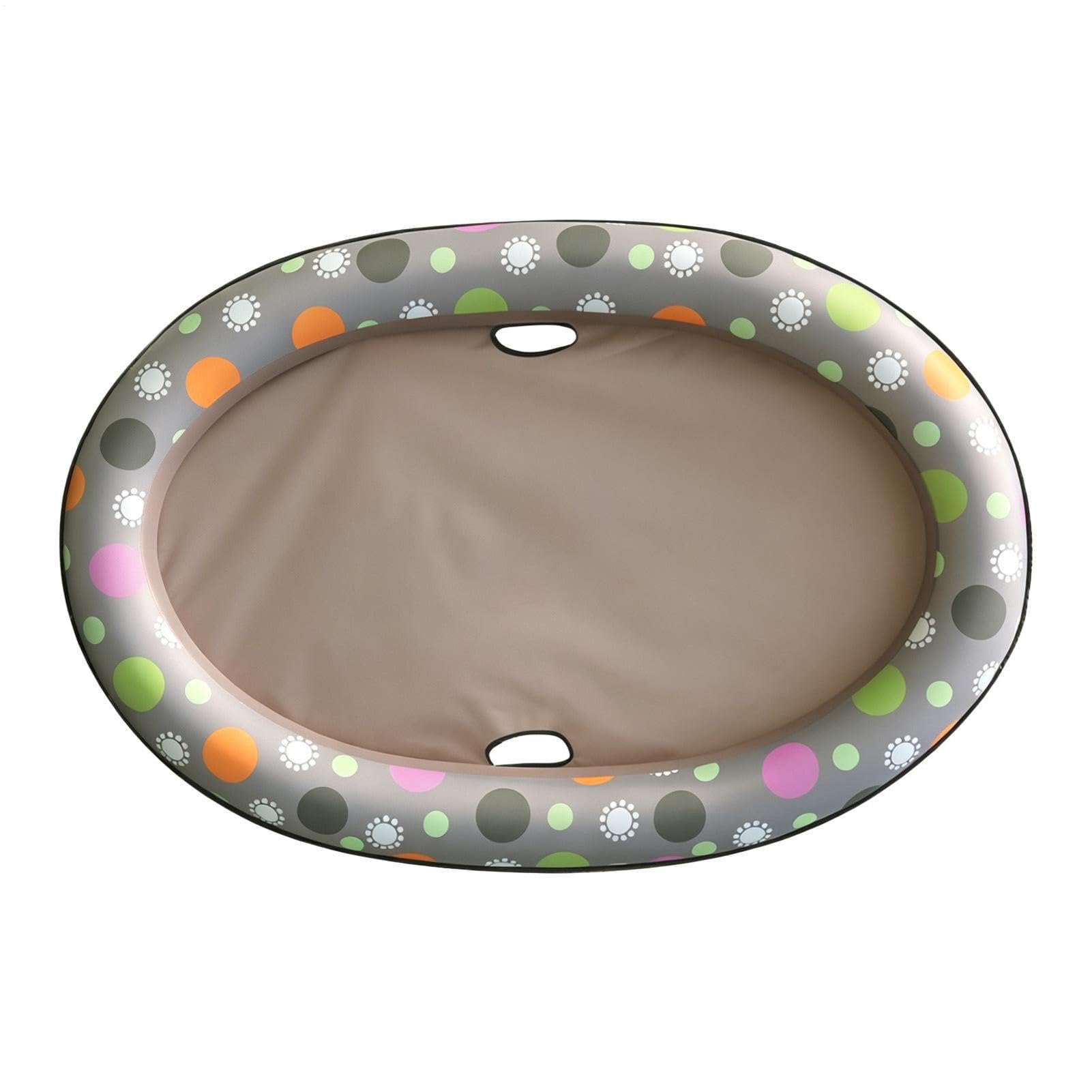 Zattera Da Piscina Per Cani Materassino Gonfiabile in PVC Antiperforazione | Galleggiante Impermeabile Antiribaltamento per Cani Taglia Piccola e Media Cuccioli Spiaggia Lago Fiume