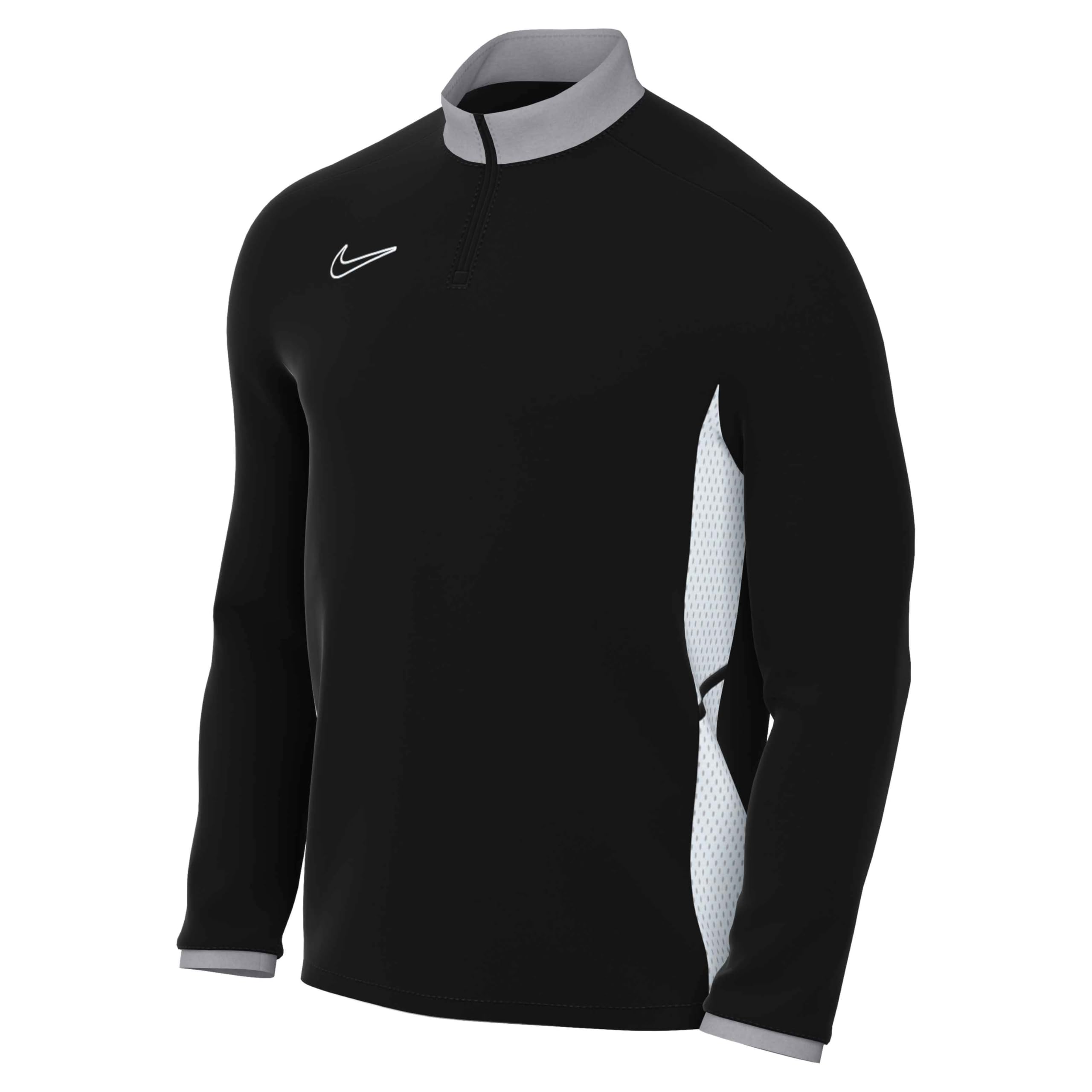 NIKE FZ9767-010 M NK DF ACD25 DRIL TOP Sweatshirt Men's BLACK/WOLF GREY/WHITE/WHITE Size XS