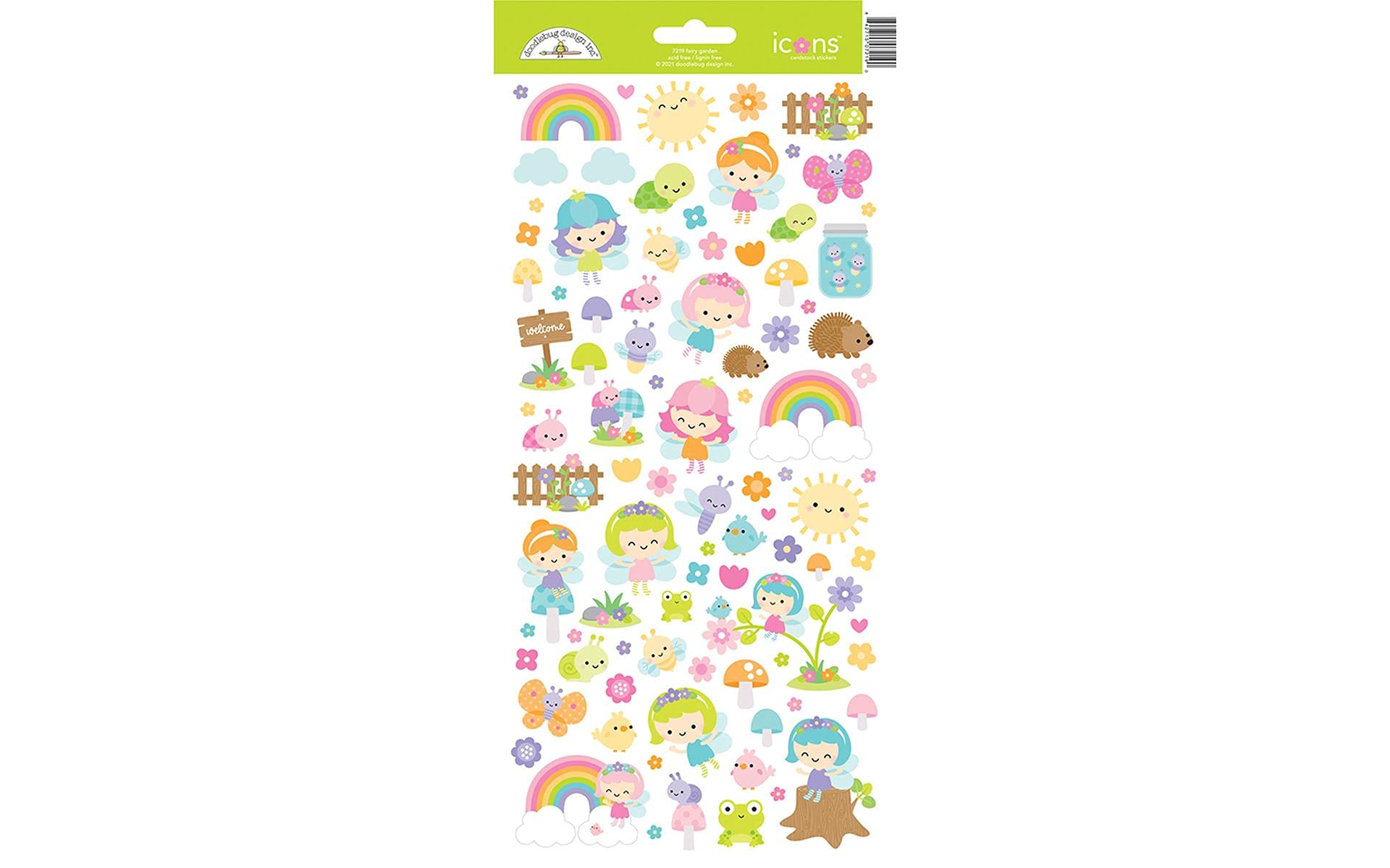 Doodlebug Design Fairy Garden Icons Stickers