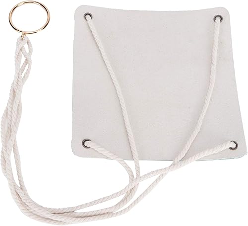 Miniatura 8 de Colgador de plantas de piel sintética con base cuadrada de cuerda de algodón para suculentas, soporte colgante para decoración de jardín, macetas