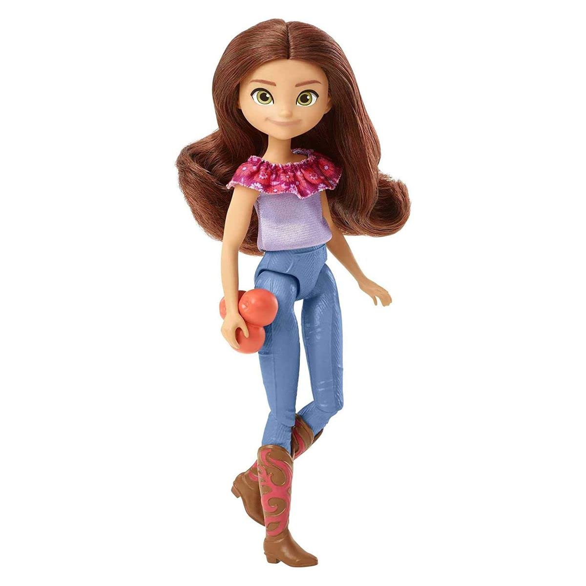 Spirit L'indomptable, poupée articulée Lucky avec 2 tenues et accessoires pour rejouer les scènes du film, jouet pour enfant, GXF17