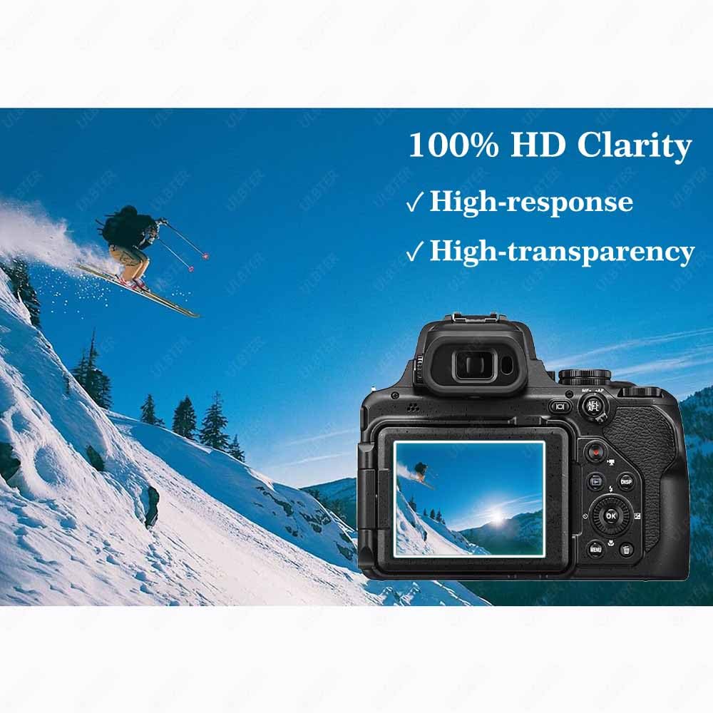 Pellicola Vetro Temperato Per Nikon Coolpix P1100 - 3 Pezzi, Protezione Schermo 9H, Ultra Trasparente