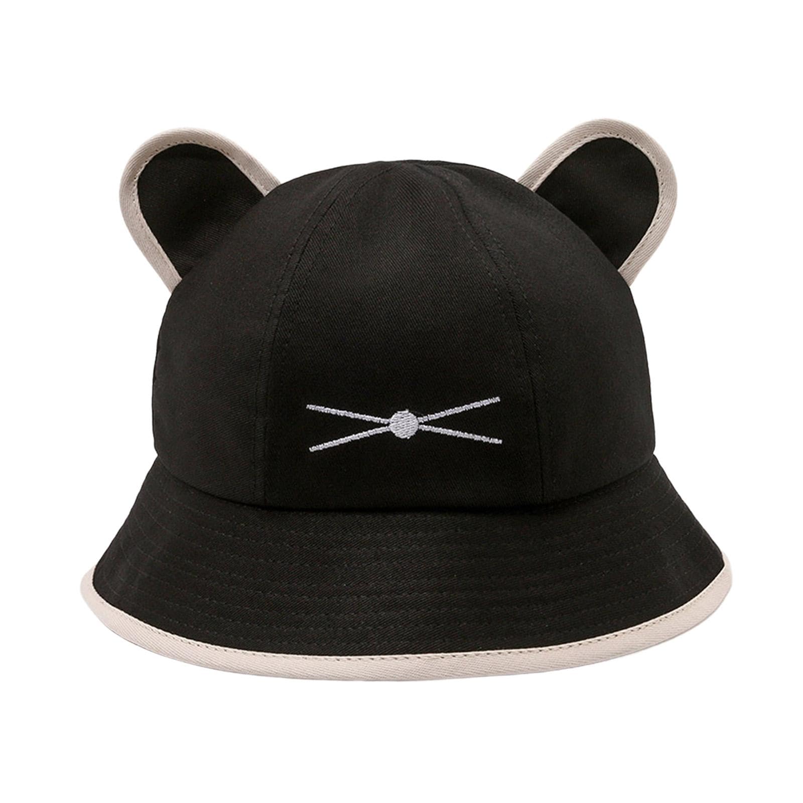 HEAVENGLOW Fashion Womens Sun Hat Foldable Portable Lightweight Cat Ear Bucket Hat Black|1 Women Sun Hat|Hats|Clothing, Shoes & Accessories-image-42