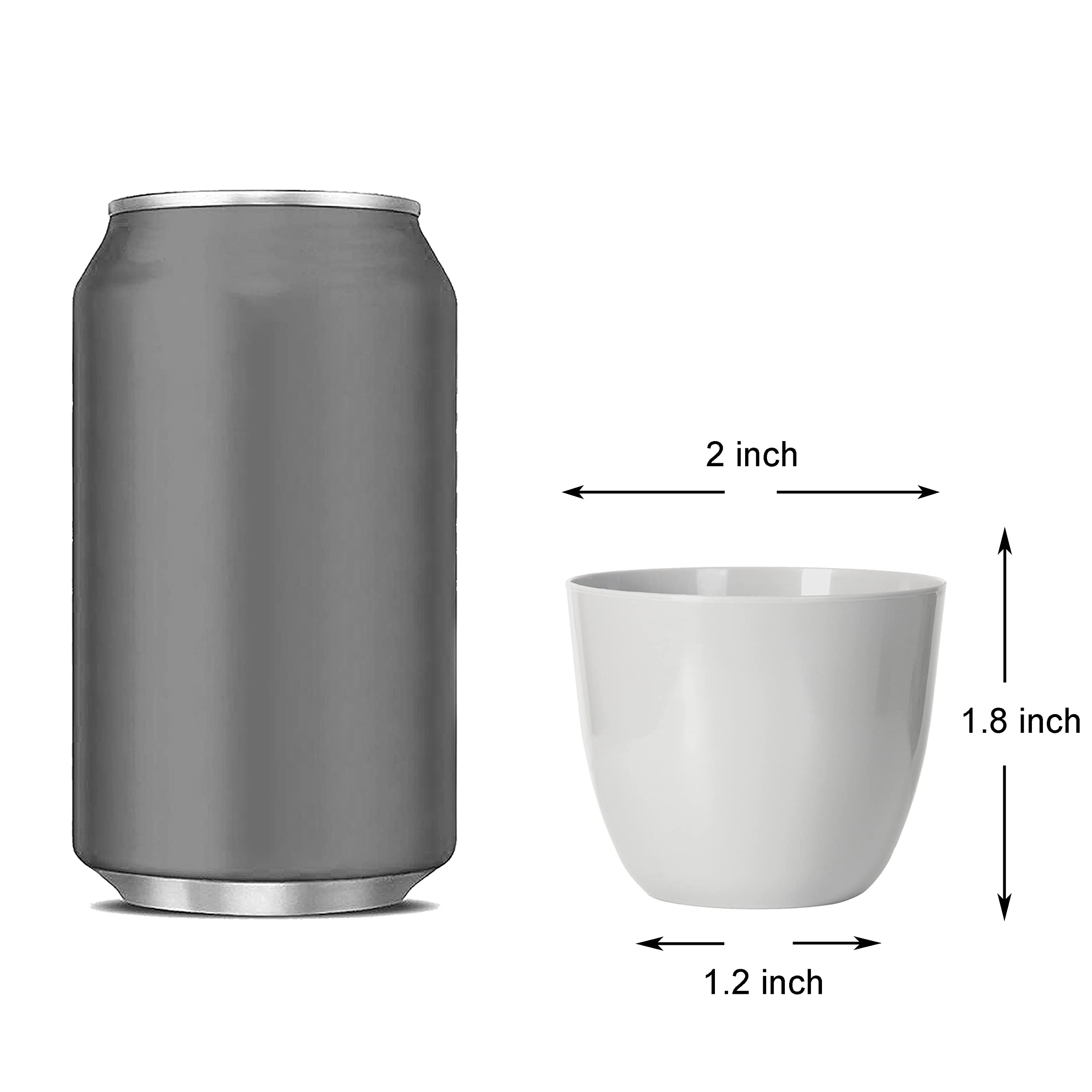 Ecopots Aceta Redonda De Plástico Reciclado Con Ruedas, Color Gris