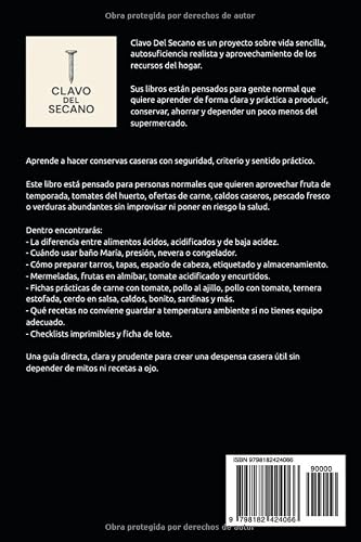 CONSERVAS CASERAS SEGURAS para gente normal: Guía práctica para llenar tu despensa con mermeladas, encurtidos, tomate, carne, pollo, pescado y platos preparados sin improvisar – vue 2