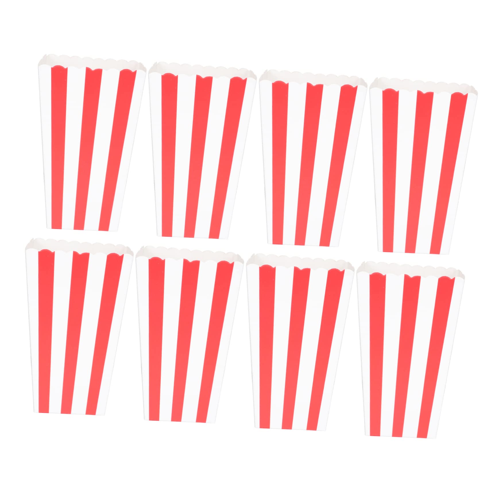 JECOMPRIS 24Pcs Popcorn Boxes Portable Snack Containers for Parties and Celebrations Unique French Fries Serving Buckets for Candy Snacks and Food Presentation