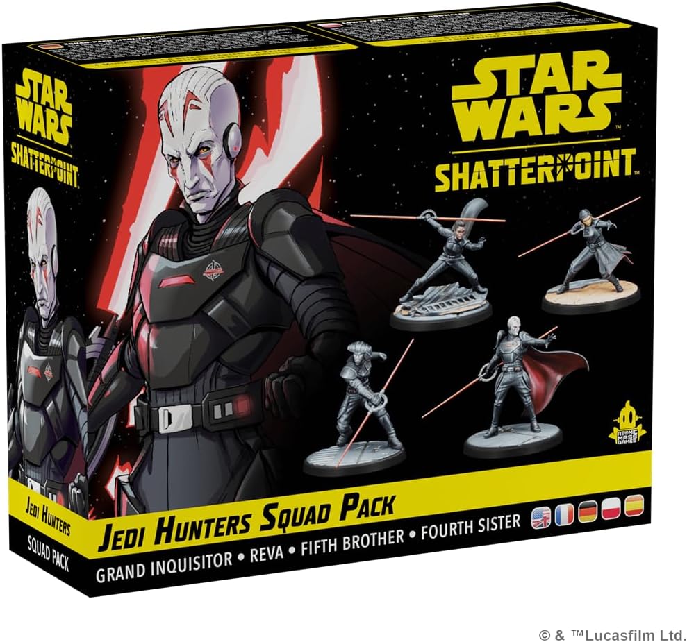 Star Wars Shatterpoint Jedi Hunters SQUAD PACK - Tabletop Miniatures Game, Strategy Game for Kids and Adults, Ages 14+, 2 Players, 90 Minute Playtime, Made by Atomic Mass Games