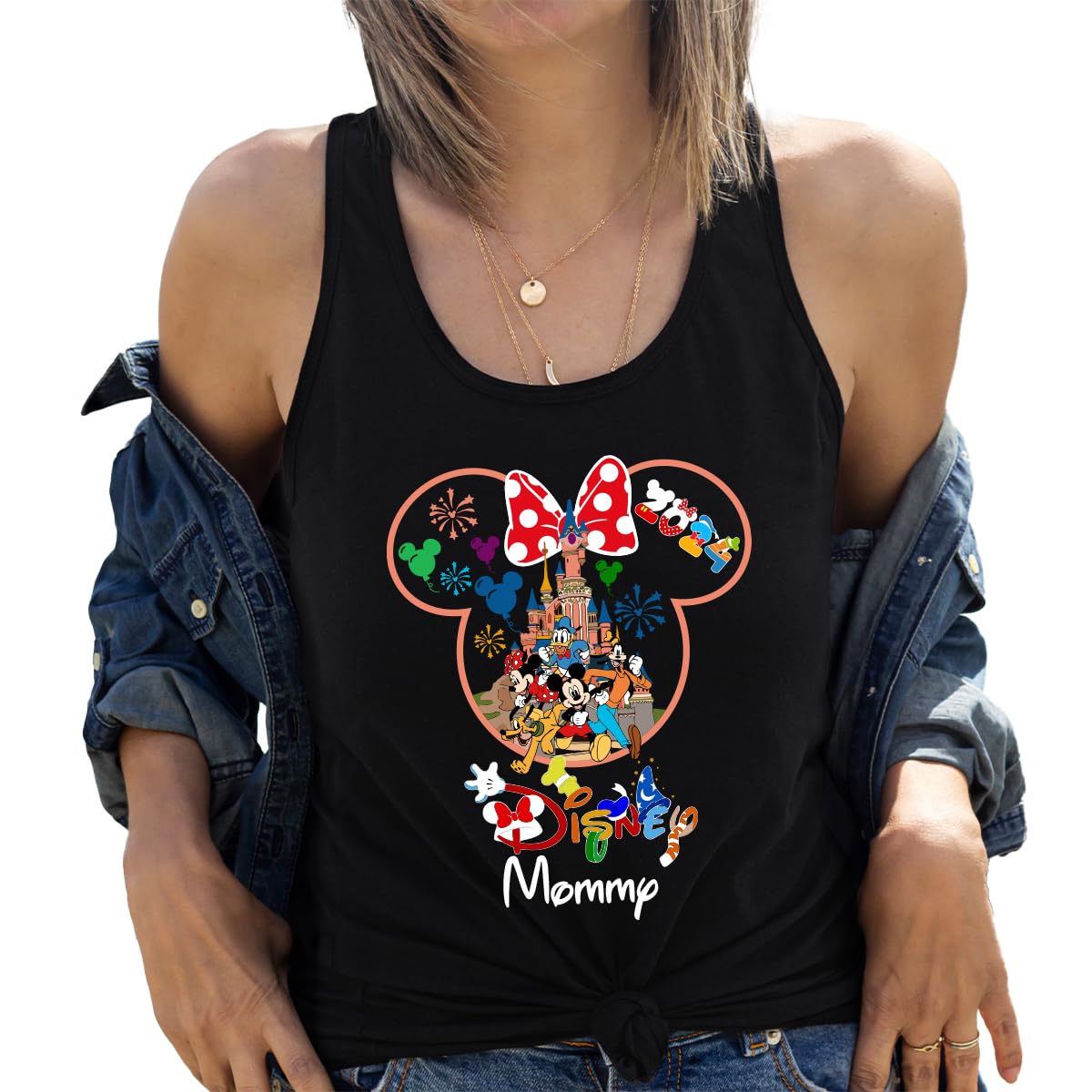 FastDeliveryTeesCustom Disney Christmas 2024 Shirt, Disney Trip 2024 Group Shirts, Disney Vacation Matching Family Shirt, Disney Family Christmas Gifts, Custom Graphic Shirts for Women (Tank Top)
