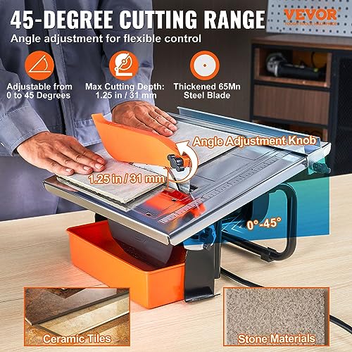 VEVOR 7-Inch Wet Tile Saw