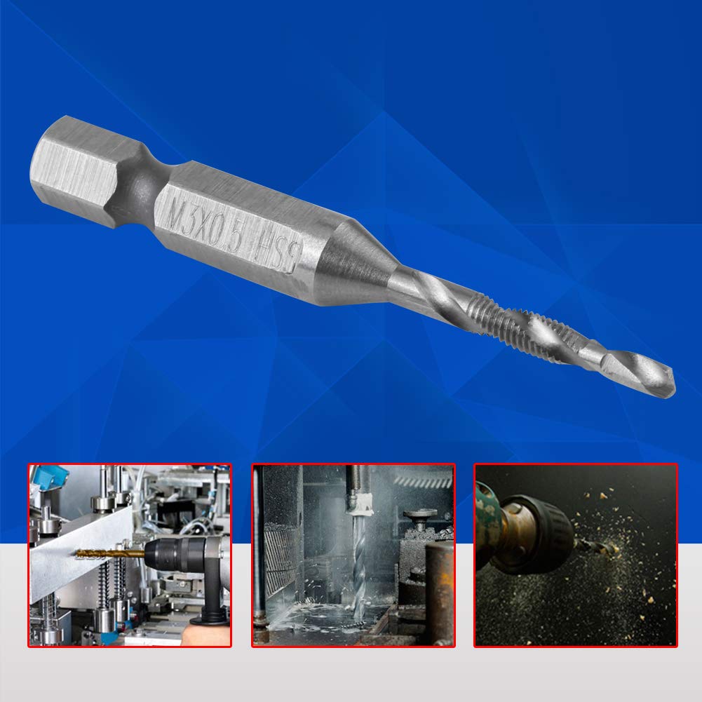 Innensechskant Gewindebohrer M3x20 Mm – 10 Stück, Schwarz