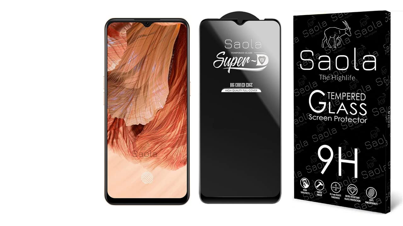 Saola Hd+ Oleophobic Tempered Glass Screen Protector For Oppo F17 (Pack Of 1) With Free Installation Kit. Full Screen Coverage - 6.44 Inch (B0BR8PVKC6) Amazon Price History, Amazon Price Tracker