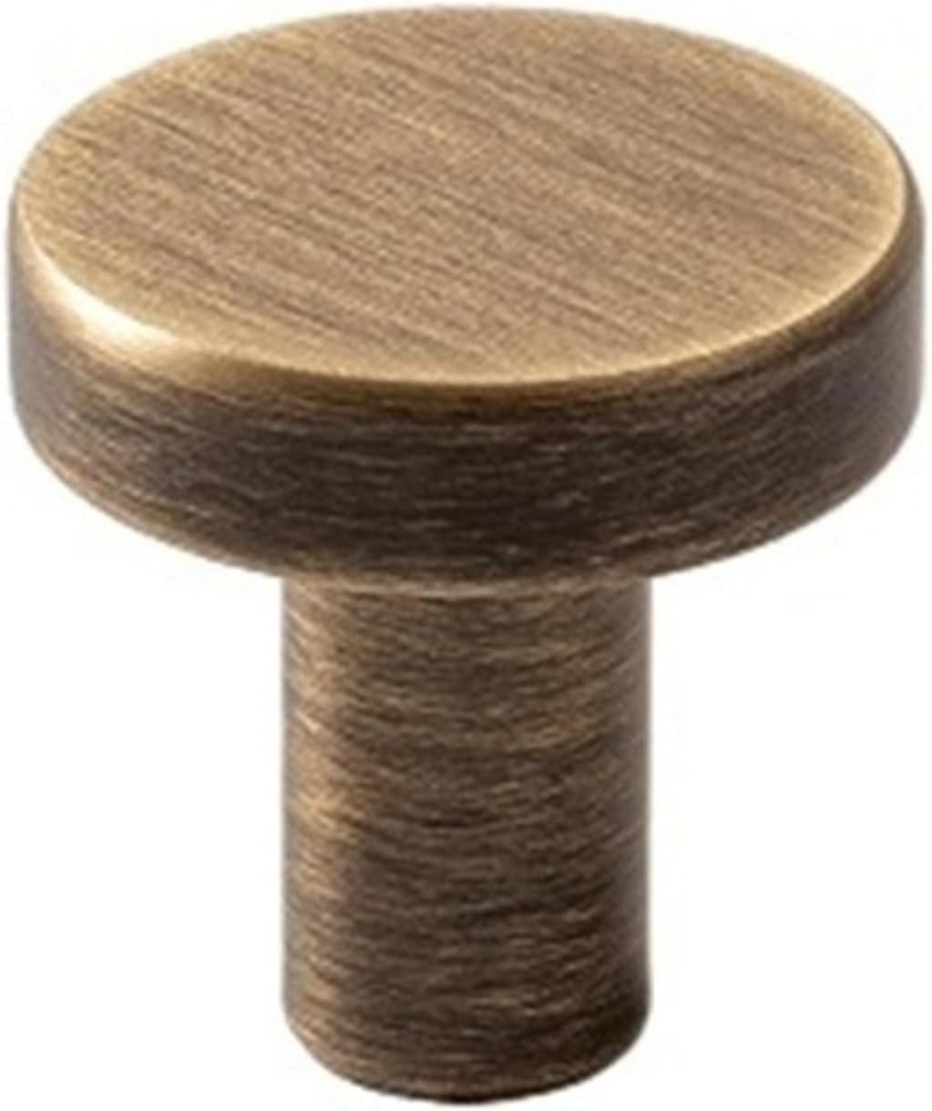 Bronze Brass Handle for Furniture Wardrobe Door Drawer Knob Kitchen Cabinet Pull Minimalist Antique Long(Knob-29mm)