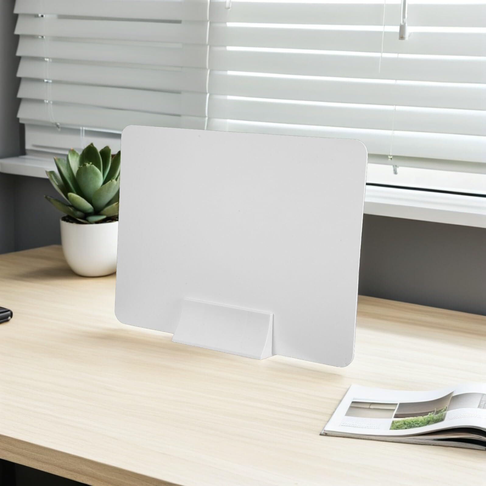 4 set di divisori in PVC indipendenti per la privacy, pannello acustico per ufficio, aula e forniture per studenti, partizioni insonorizzate per una maggiore messa a fuoco