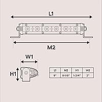 Vista 8 de True Mods 2 piezas de 17,8 cm de Barra de luz LED ultradelgada de una sola fila para fuera de carretera [1530 lm] [18 W] [Resistente al agua IP68]