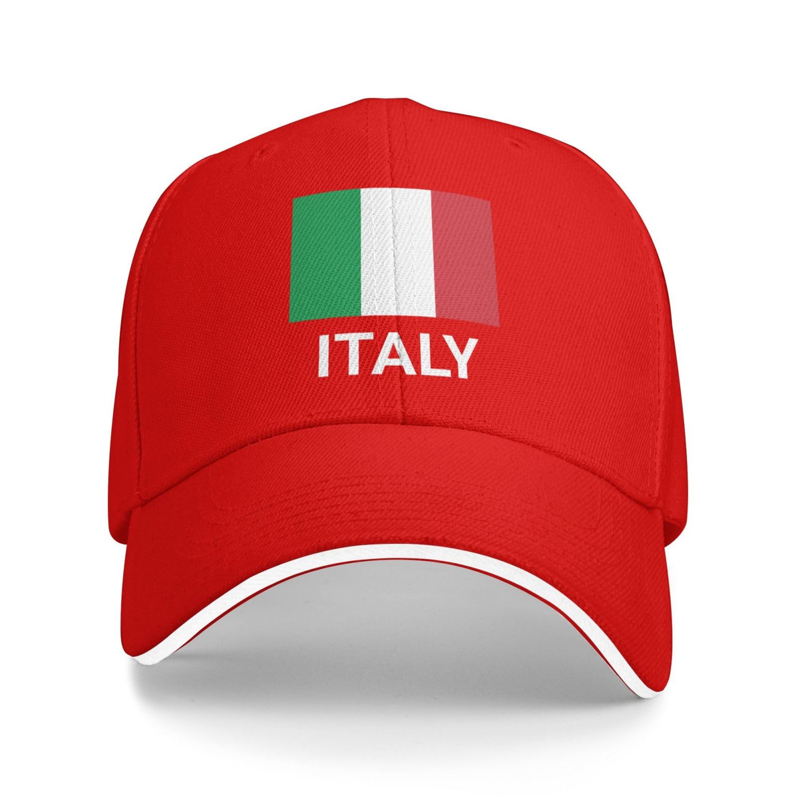Support Italy Flag Hat Italian Caps for Men Women I Stand with Italy Baseball Cap Trucker Hats Red