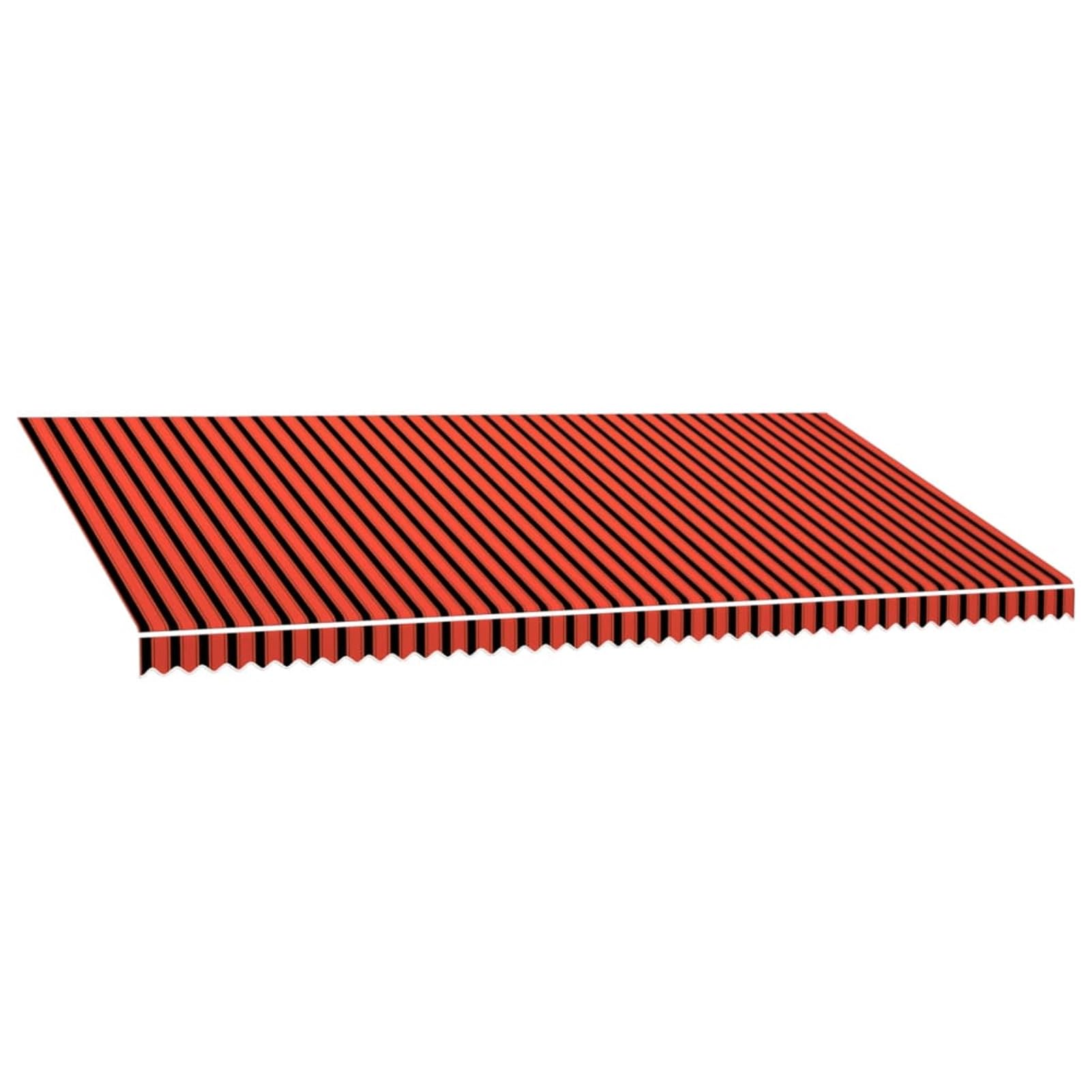 Homgoday Tenda da sole arancione e marrone, 600 x 300 cm, tenda da sole di ricambio per tenda da sole esterna, adatta per telaio della tenda da sole 600 x 300 cm (cornice non inclusa)
