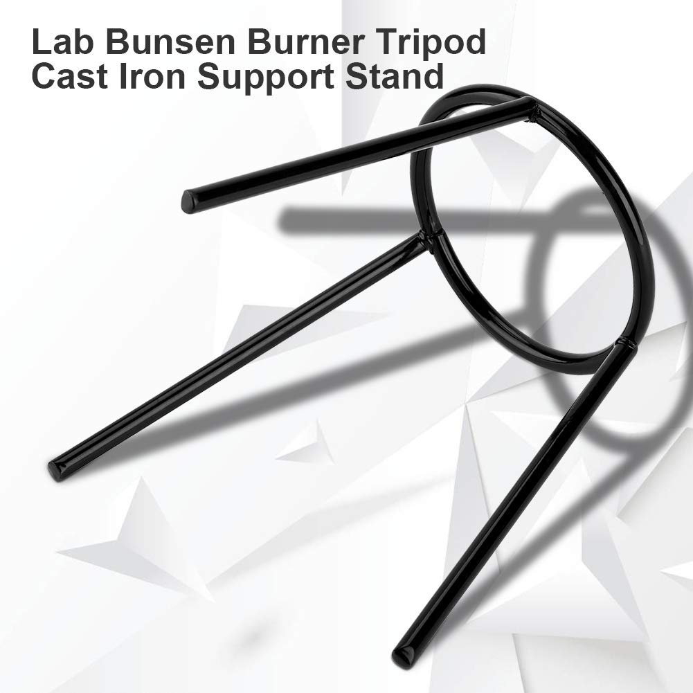 Supporto per Becco Bunsen, Treppiede Laboratorio, Acciaio Ad Alta Durezza, Riscaldamento con Lampada Ad Alcool, Educazione Fisica e Chimica, Acciaio Inossidabile, Anelli di