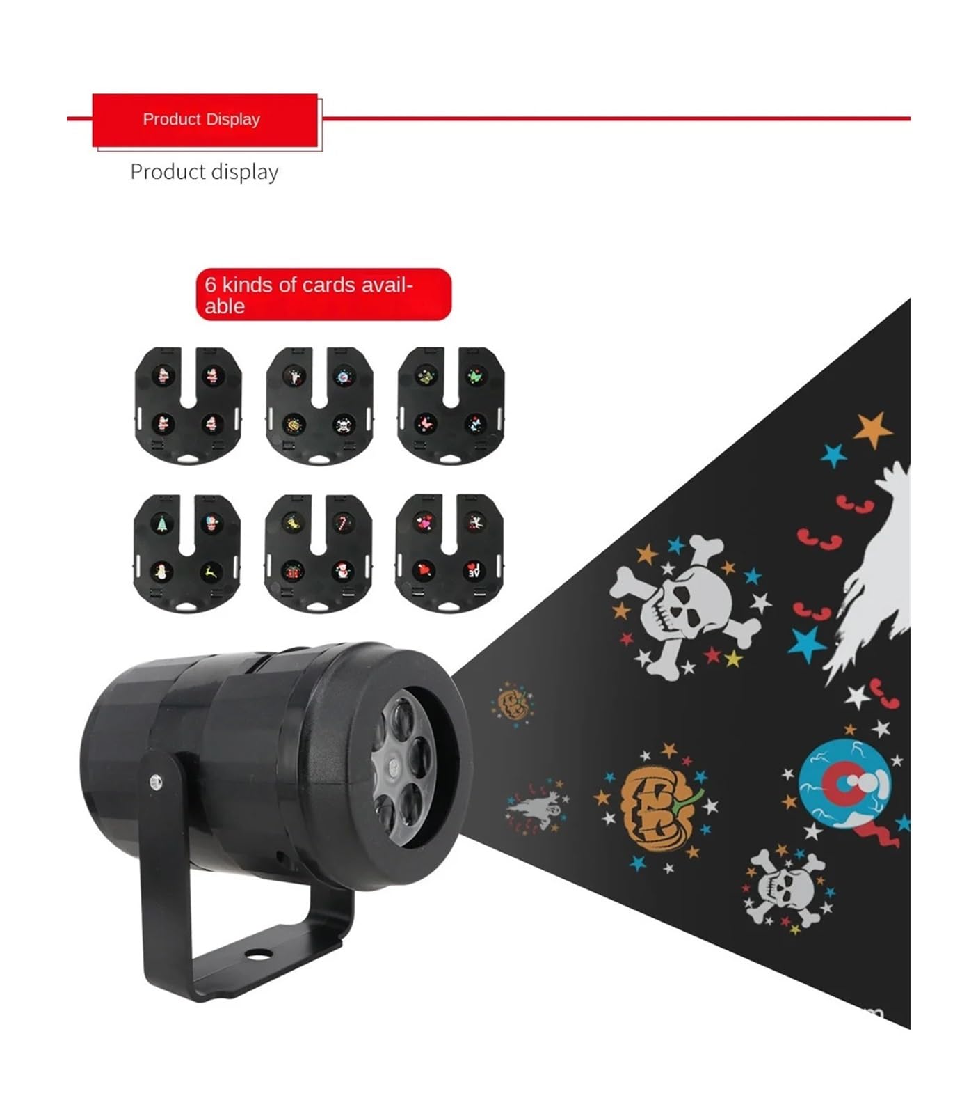 Proyector de luz, proyector holográfico de Halloween, Luces de Fiesta de Navidad, proyector de Copos de Nieve, luz LED giratoria con patrón navideño, iluminación navideña para Exteriores, de