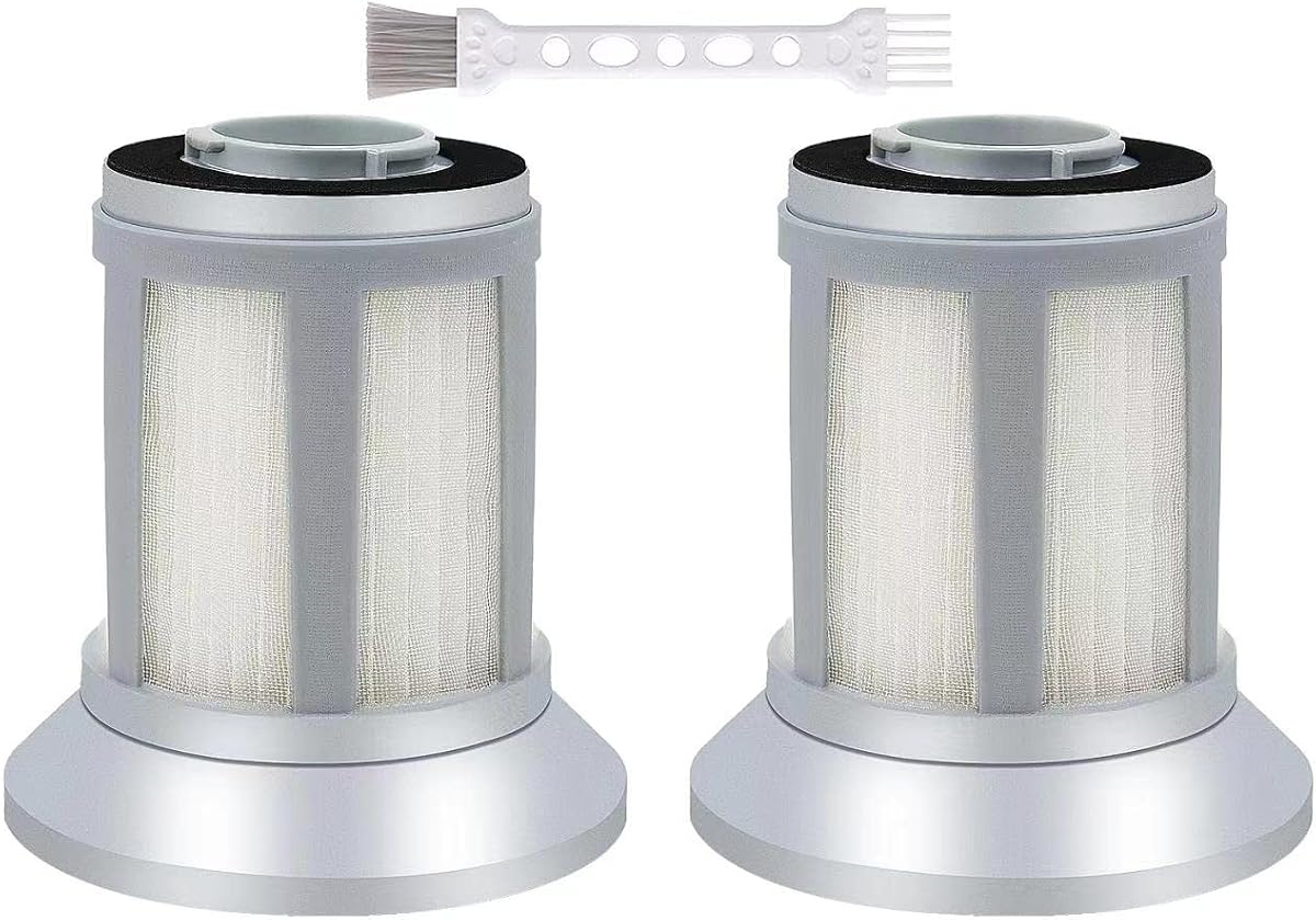 Katerelis Paquete de 2 filtros de repuesto 2156A para BISSELL Zing Lightweight | Para aspiradora con recipiente sin bolsa 2156, 2156A, 2156E, 1665, 16652, 1665W, para filtro de vacío con recipiente Bissell, número de pieza 1613056