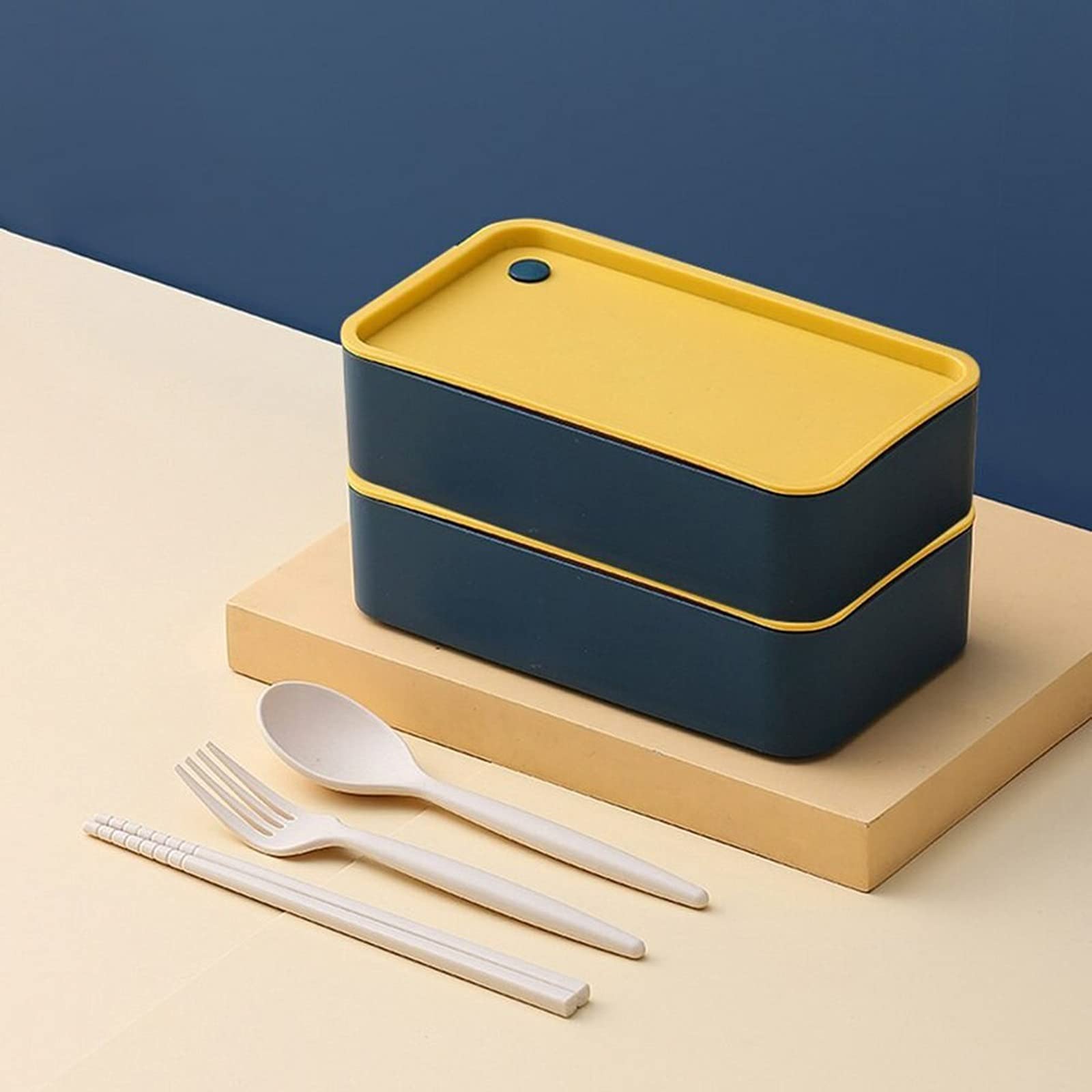 Portapranzo Portatile in Acciaio Inossidabile da 720 ml con Scomparti mobili - Ideale per la Scuola, Il microonde, Il bento, l'insalata, la Frutta e la conservazione degli Alimenti