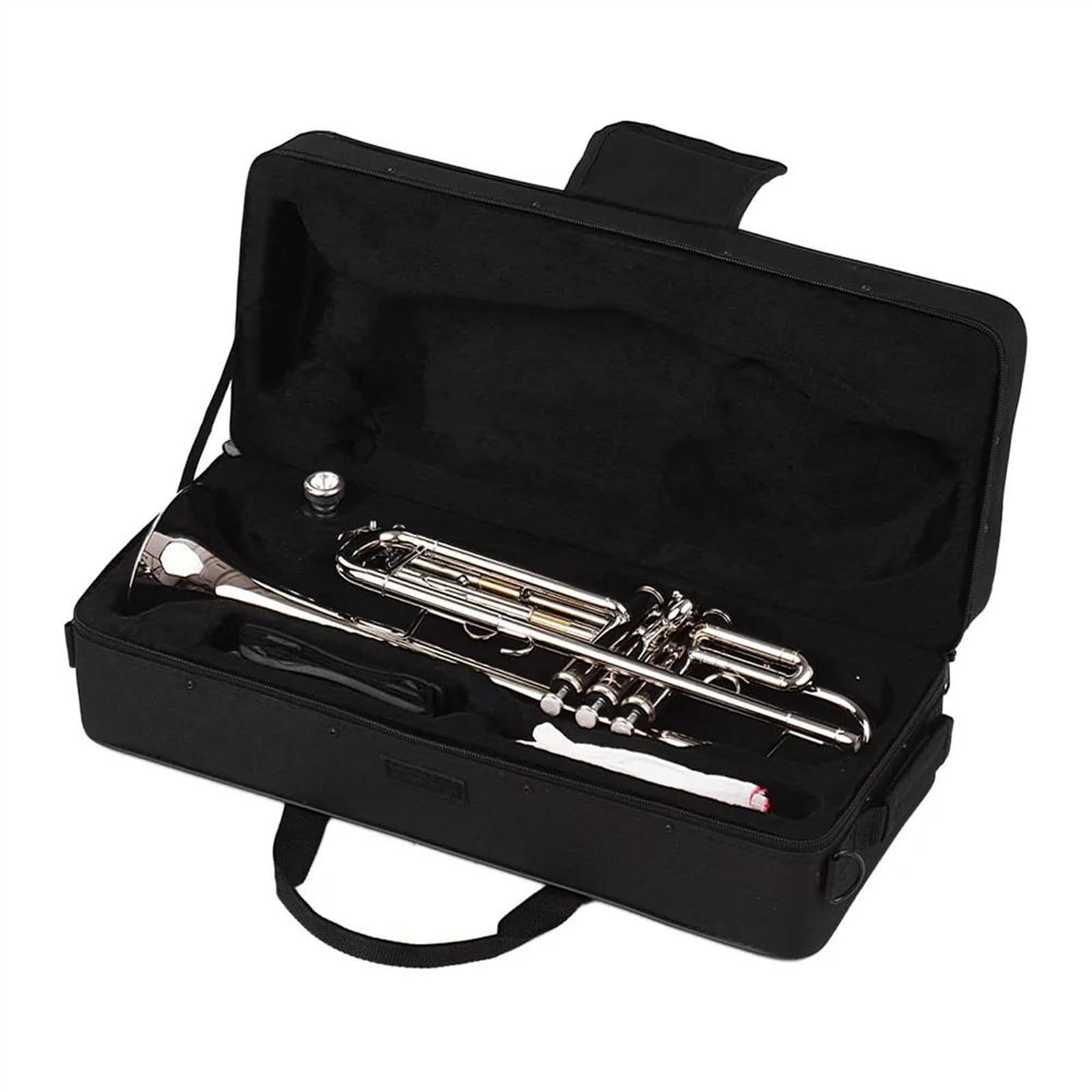 Trombette Tromba Standard In Sib Materiale In Ottone Strumento A Fiato Nichelato Borsa Per Il Trasporto Guanti Acciaio Inossidabile