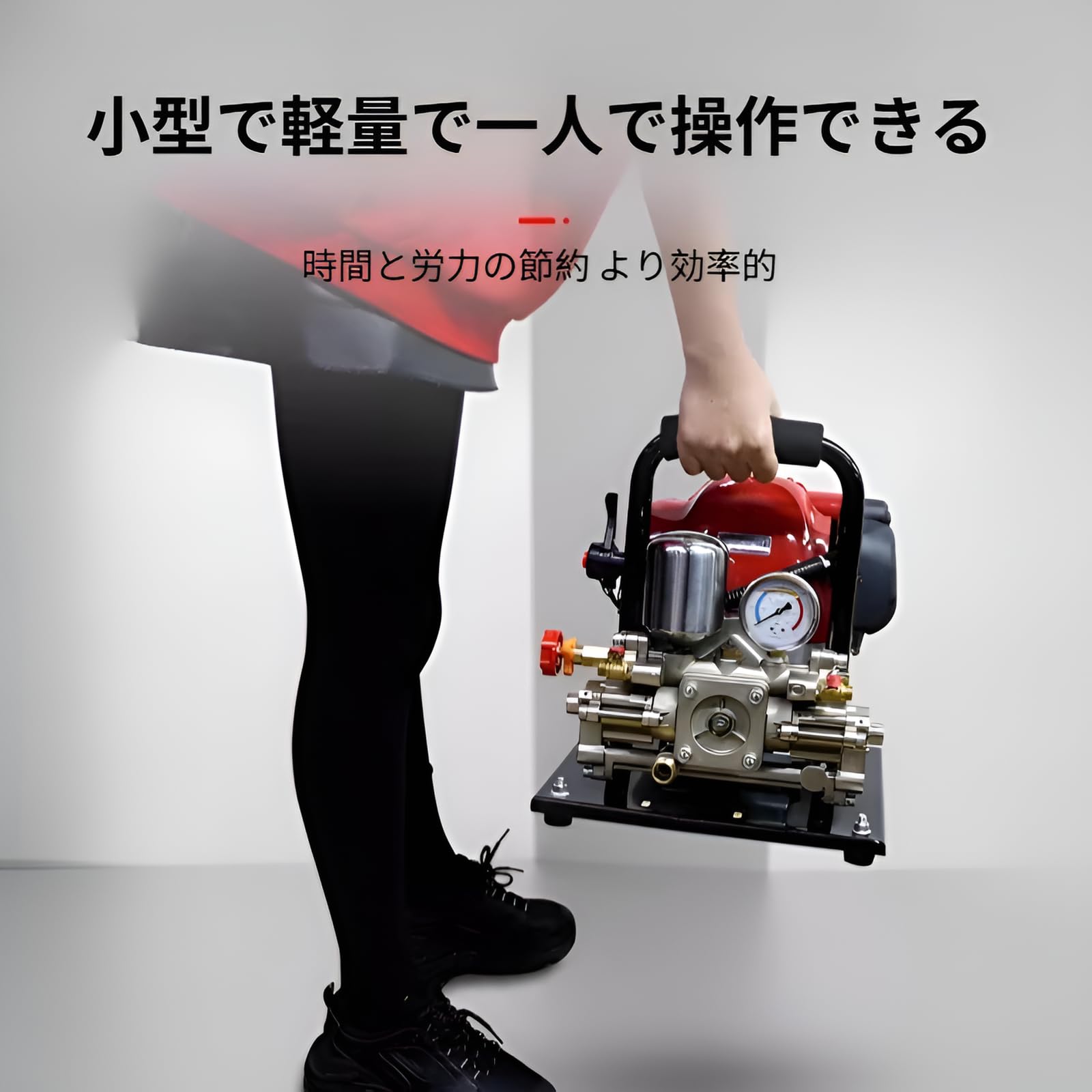 Amazon.co.jp: エンジン式 噴霧器セット 小型動噴/動力噴霧器 4