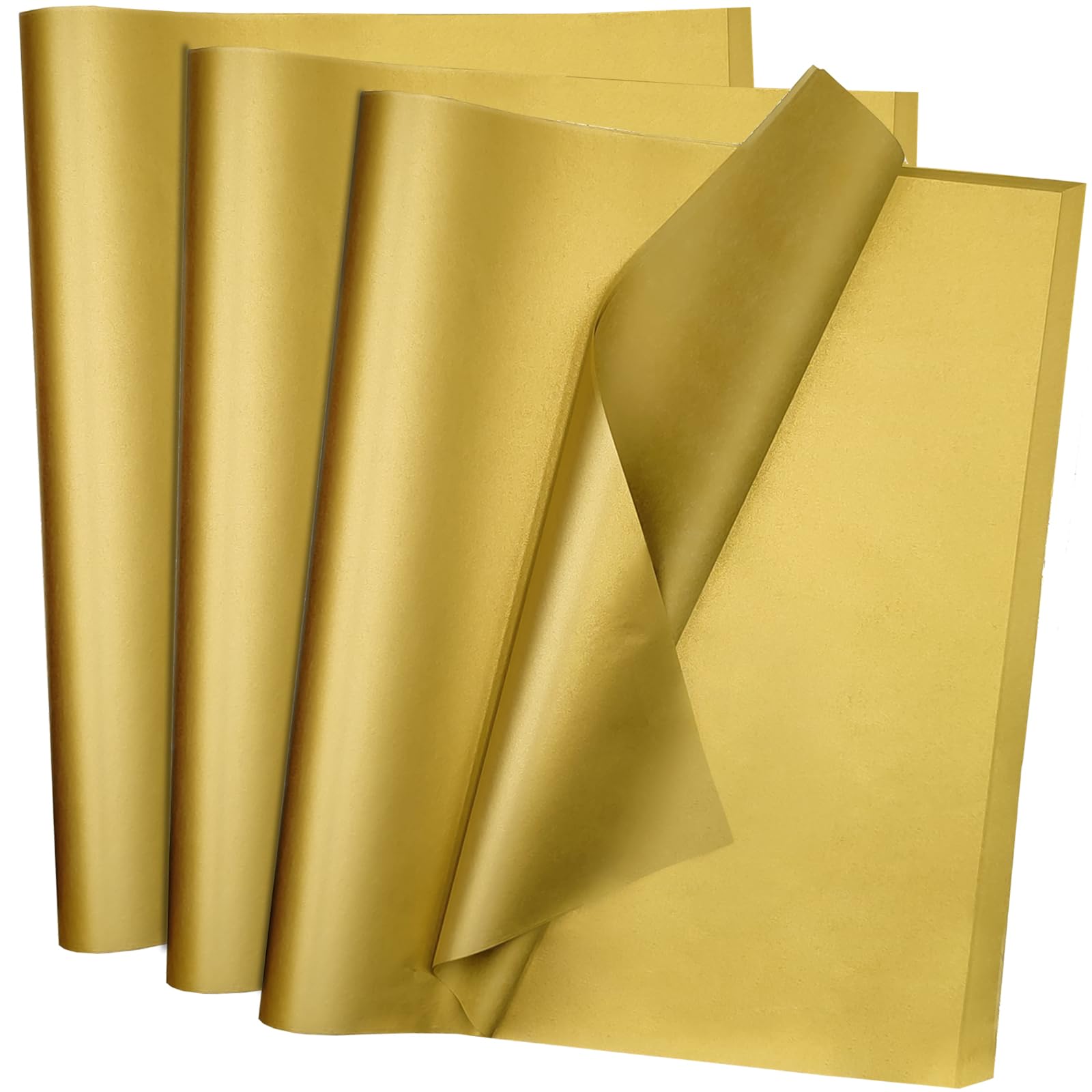 Jkopsnr 105 Sheets Gold Tissue Paper for Bags Gold Wrapping Tissue Paper Bulk for DIY Crafts Birthday Wedding Baby Shower Festival Holidays Decorative (20x12 Inches)
