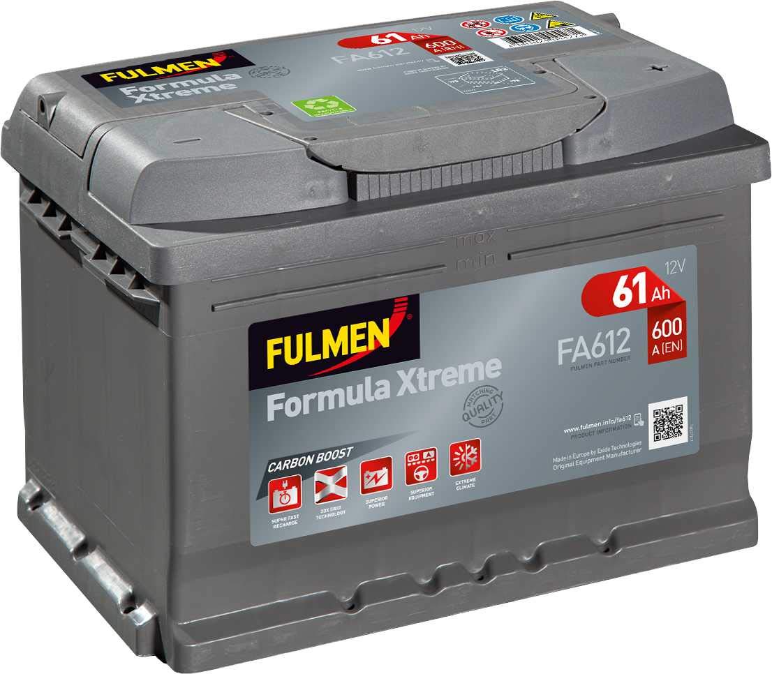 Batterie Fulmen Formula Xtreme 60Ah/600A (FA612)