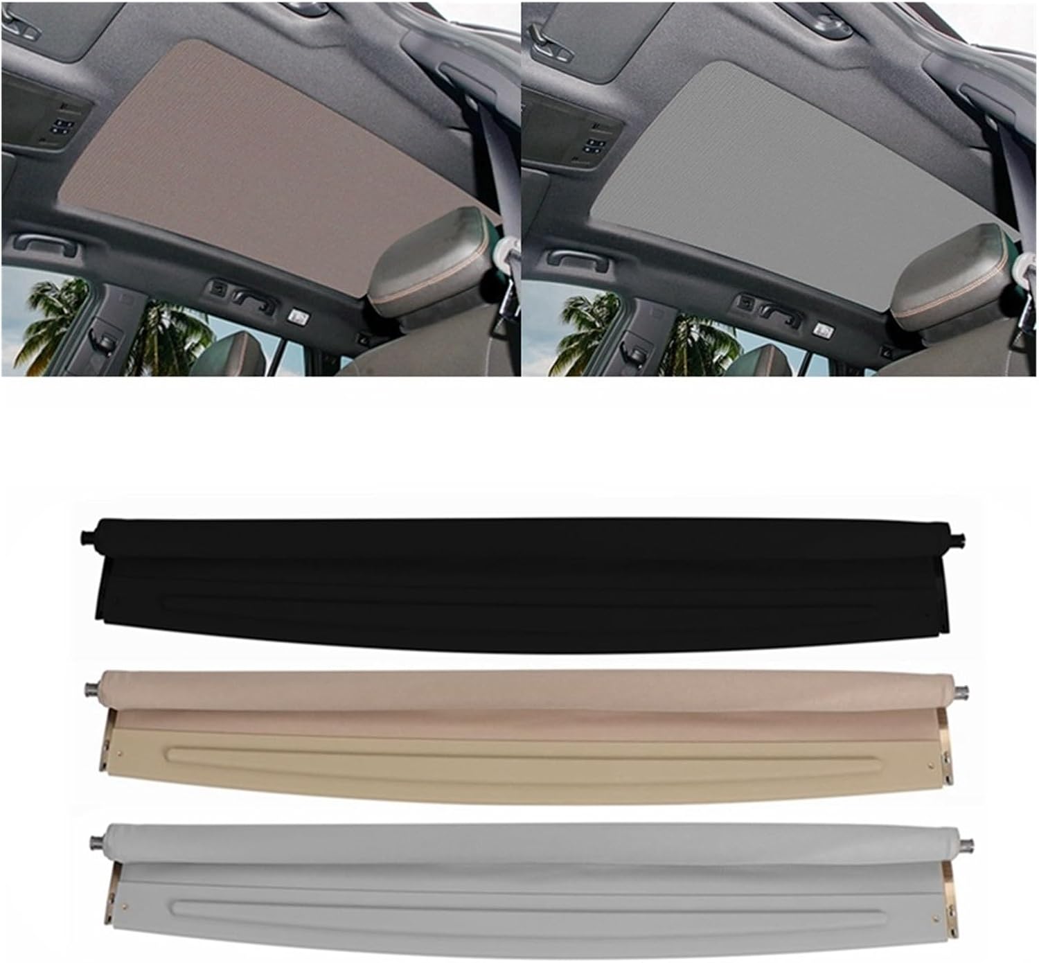 133222481 Skylight Shutter Car Sunroof Sunshade Sun Shades Curtain Cover Assembly Beige Compatible with Opel Insignia Sport Tourer 2009-2017(Beige)