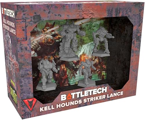 Catalyst Game Labs - BattleTech Kell Hounds Striker Lance - Juego en miniatura - Versión en inglés