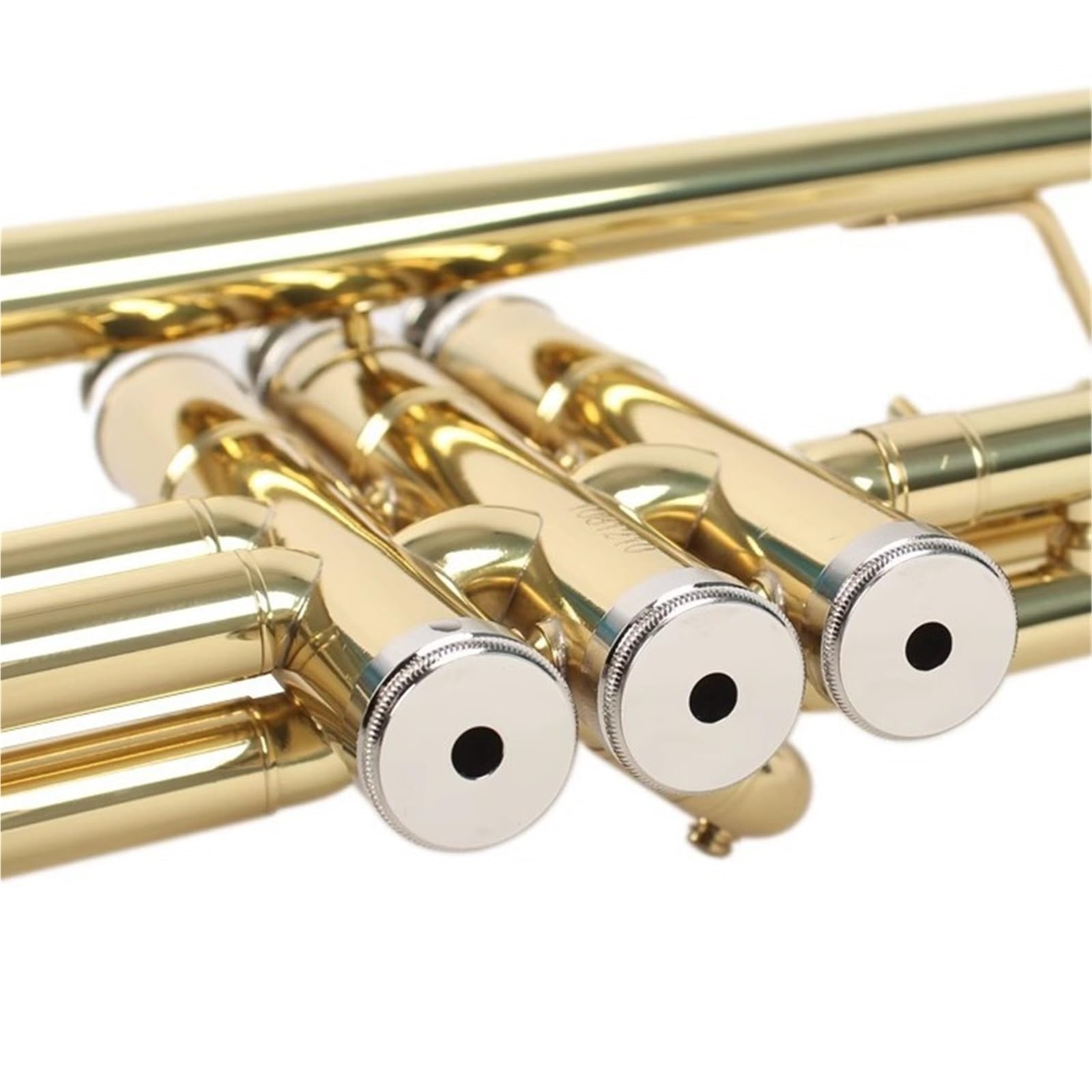 Trąbka Instrument Trąbkowy B Dur Profesjonalny Instrument Dęty Blaszany Dla Początkujących(Silver)