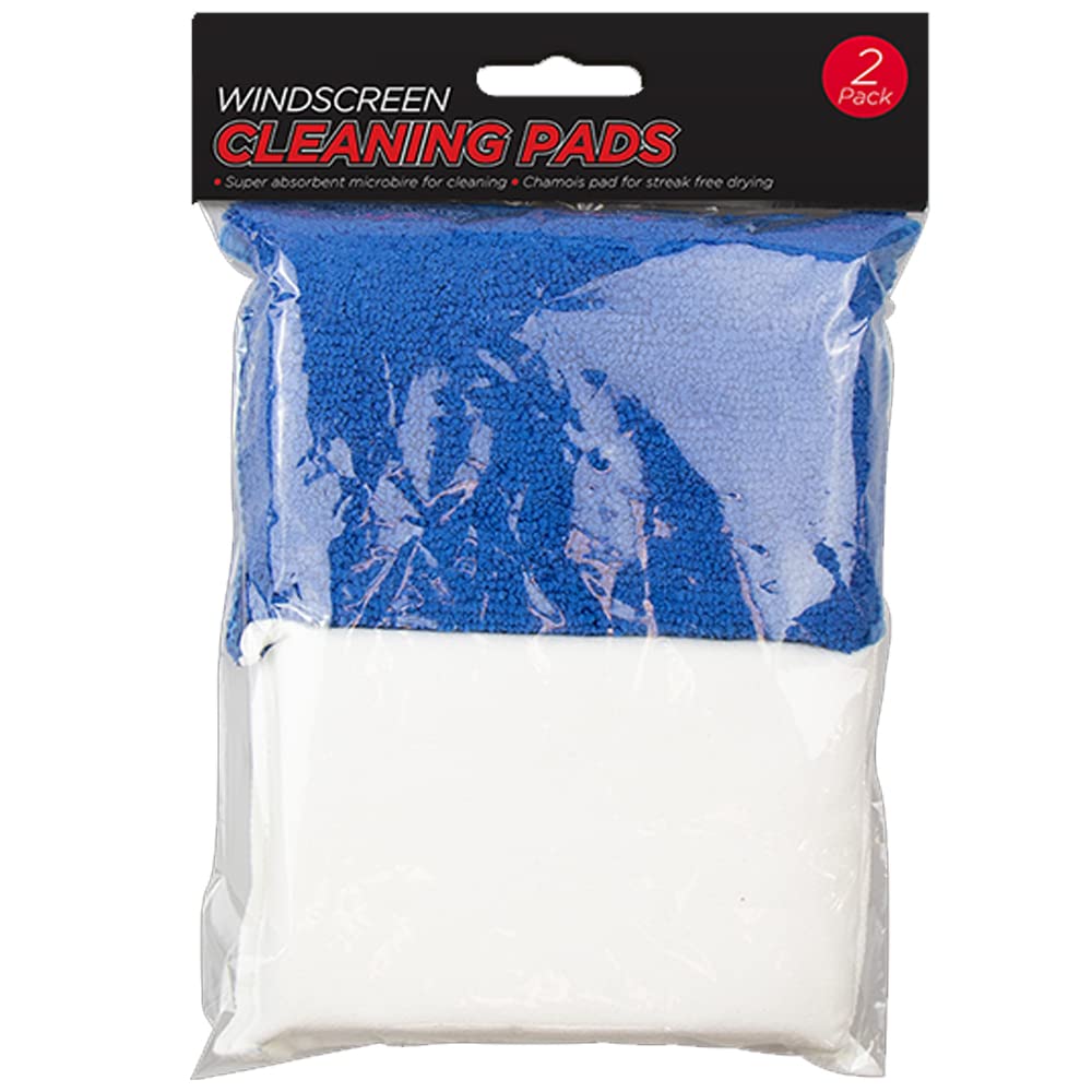 Zale Yardley Car Windscreen Cleaning Pad Pack of 2, Car Demister Pad, Car Wipes, Highly Absorbent & Scratch Free Cleaning Pad, Mirrors Glass Window Microfiber Sponge Cleaning Fog Remover Pads