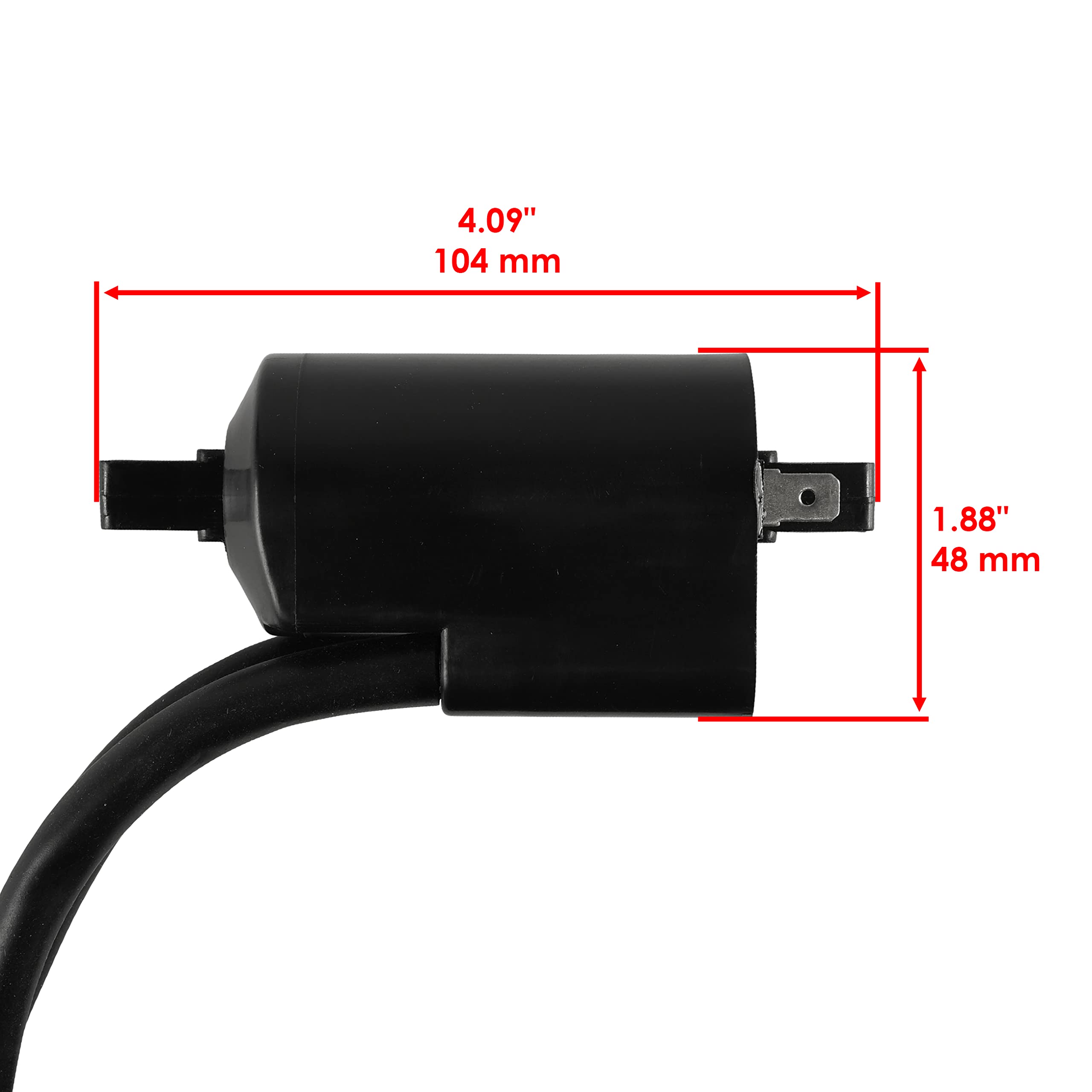Amazon | Caltric フロントイグニッションコイル ヤマハ 4Wm-82310-00 