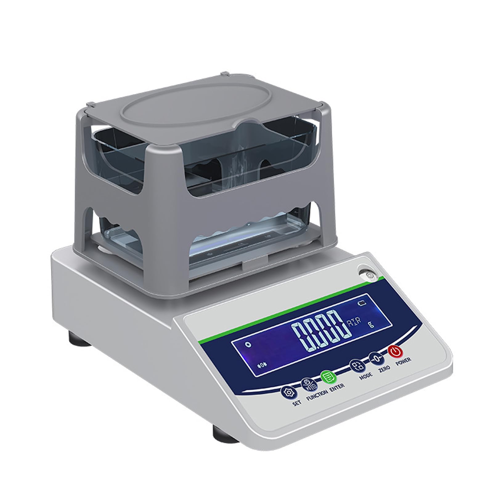 Qlbnxks LCD Display Specific Gravity Measuring Tool Solid Density Meter Accuracy 0.01g for Laboratories and Research rooms(Size:600c)