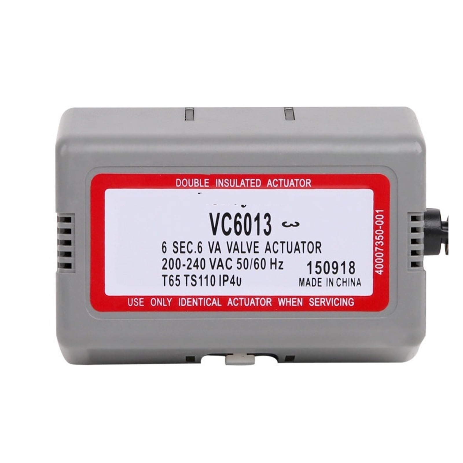 Actuador eléctrico VC6013 de 220VAC con tres cables y dos controles para válvula de zona