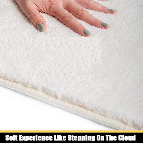 Miniatura 5 de Tapete de baño ultra suave con forma de corazón rosa, bonito y divertido tapete de baño de felpa, lavable a máquina, antideslizante, tapete de baño