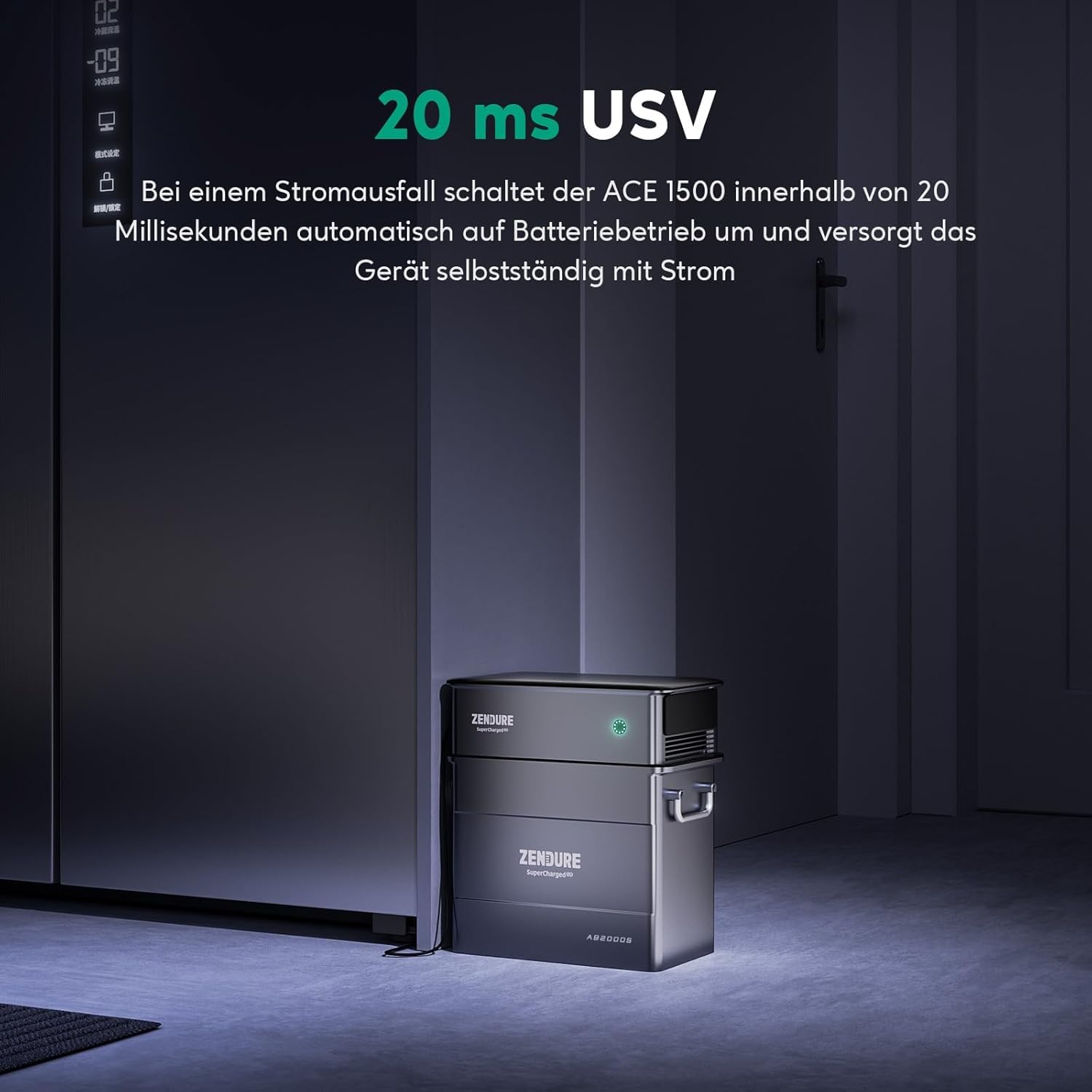 Zendure SolarFlow Ace 1500 mit 1 AB2000L Akku, 400W Solar Eingang, Plug und Play Off-Grid AC Modul, Kompatibel mit AB-Serie Akku, Geeignet für Notfälle bei Stromausfall, Camping, Verwendung im Freien