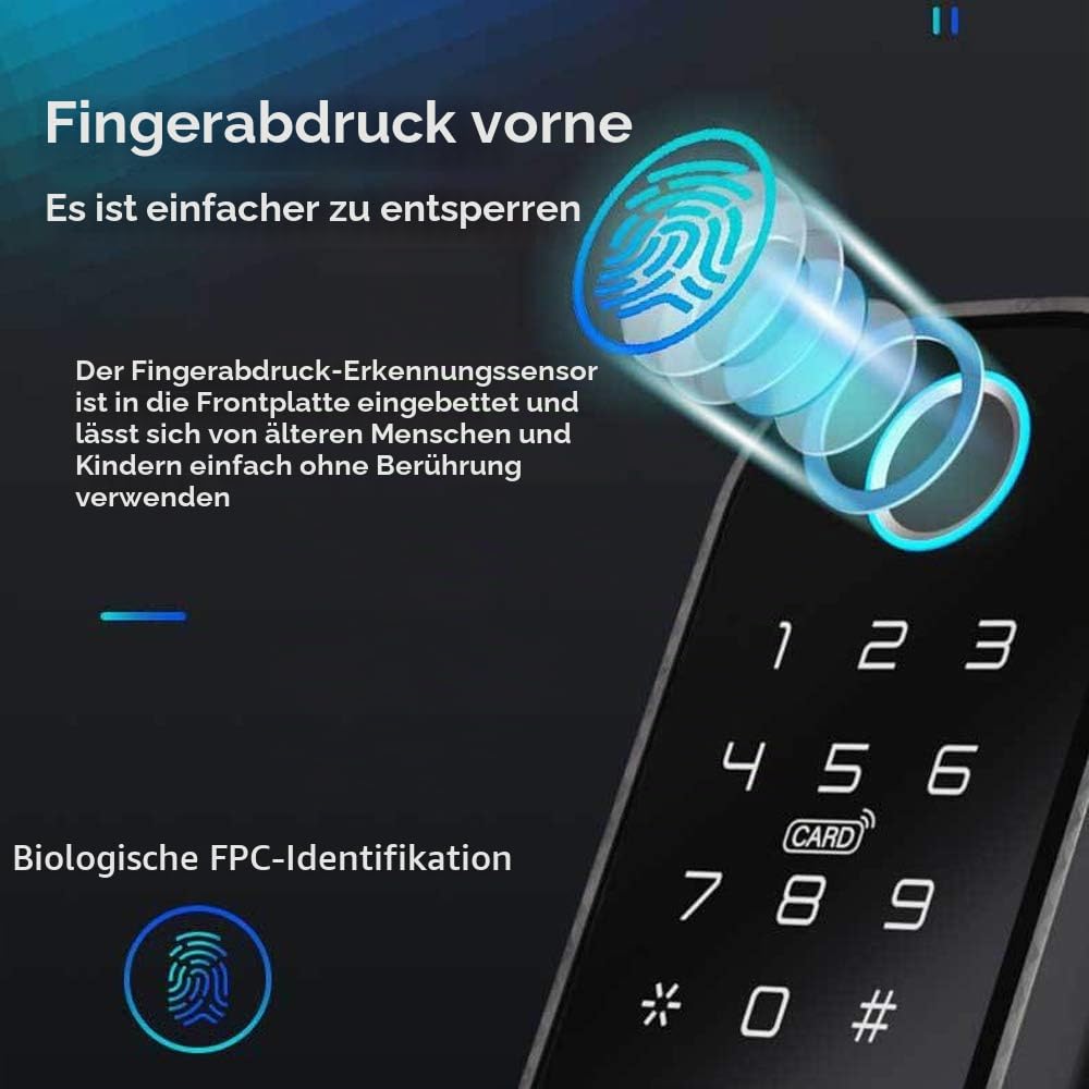 Wolf Guard TT01 Intelligentes Türschloss Biometrischer Fingerabdruck