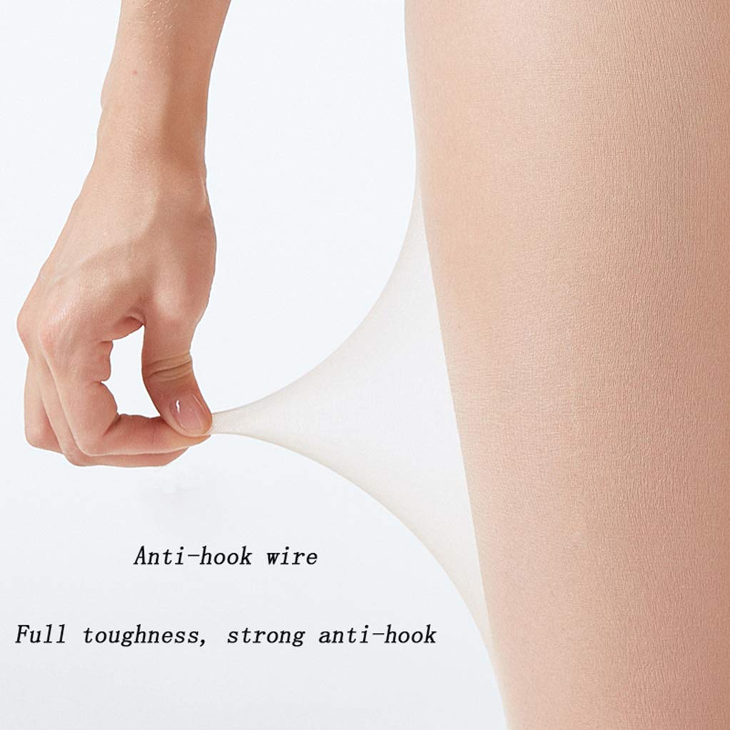 Collant Donna, Collant Morbidi Trasparenti, Collant rinforzati a Tutta Lunghezza, Leggings rinforzati a Lunghezza di Calze, Collant a Vita Alta,Flesh,2 Pair