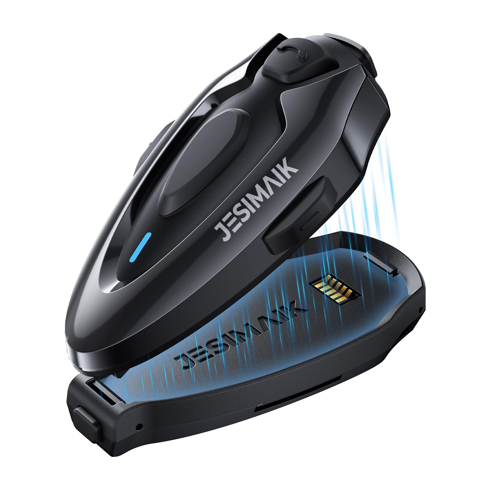 Amazon | JESIMAIK バイク インカム H5 バイク用インカム 磁気取付 2人