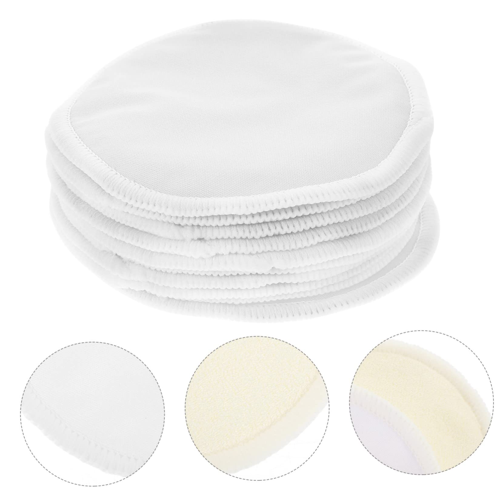 Kisangel 30piezas Almohadillas De Lactancia Reutilizables y Lavables Transpirables y Absorbentes Diseño Ergonómico para Madres Lactantes para Cuidado Piel y Comodidad