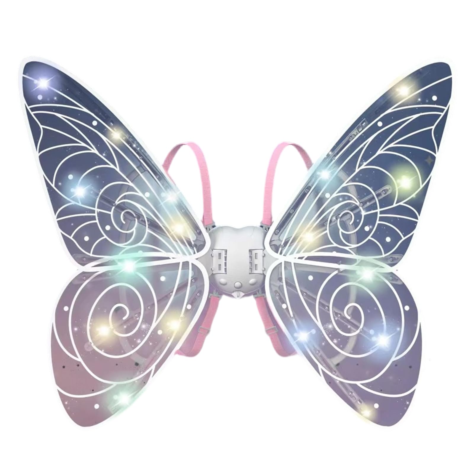 Jazuaiao Illuminated LED Butterfly Wing Costume Accessory Musical Butterfly Wing with Light for Children Halloween Birthday Party Glowing
