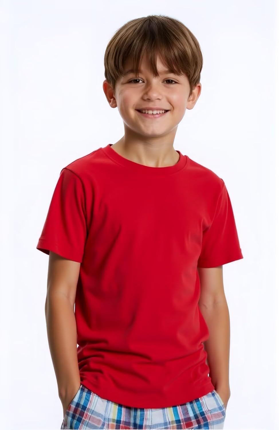 Huata Boys Girls Short Sleeve Tee T-Shirt Crewneck 2 Packs - Image 3