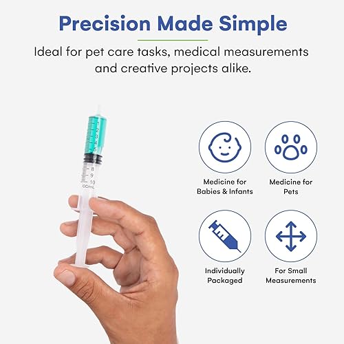 Miniatura 4 de Jeringa 0.34 onzas líquidas con punta chata (100 unidades)