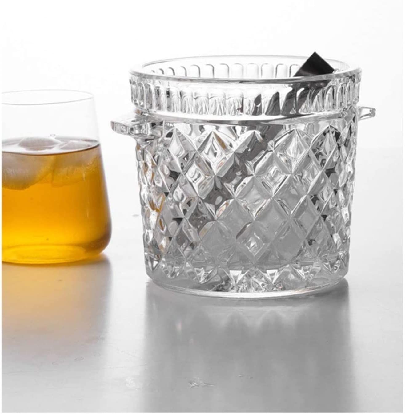 Cubiteras Cubo Enfriador Cubo De Hielo De Vidrio Cubo De Champán Portátil Cubo De Bebidas Actividades De Fiesta Y Camping Champán Cubeta de Hielo