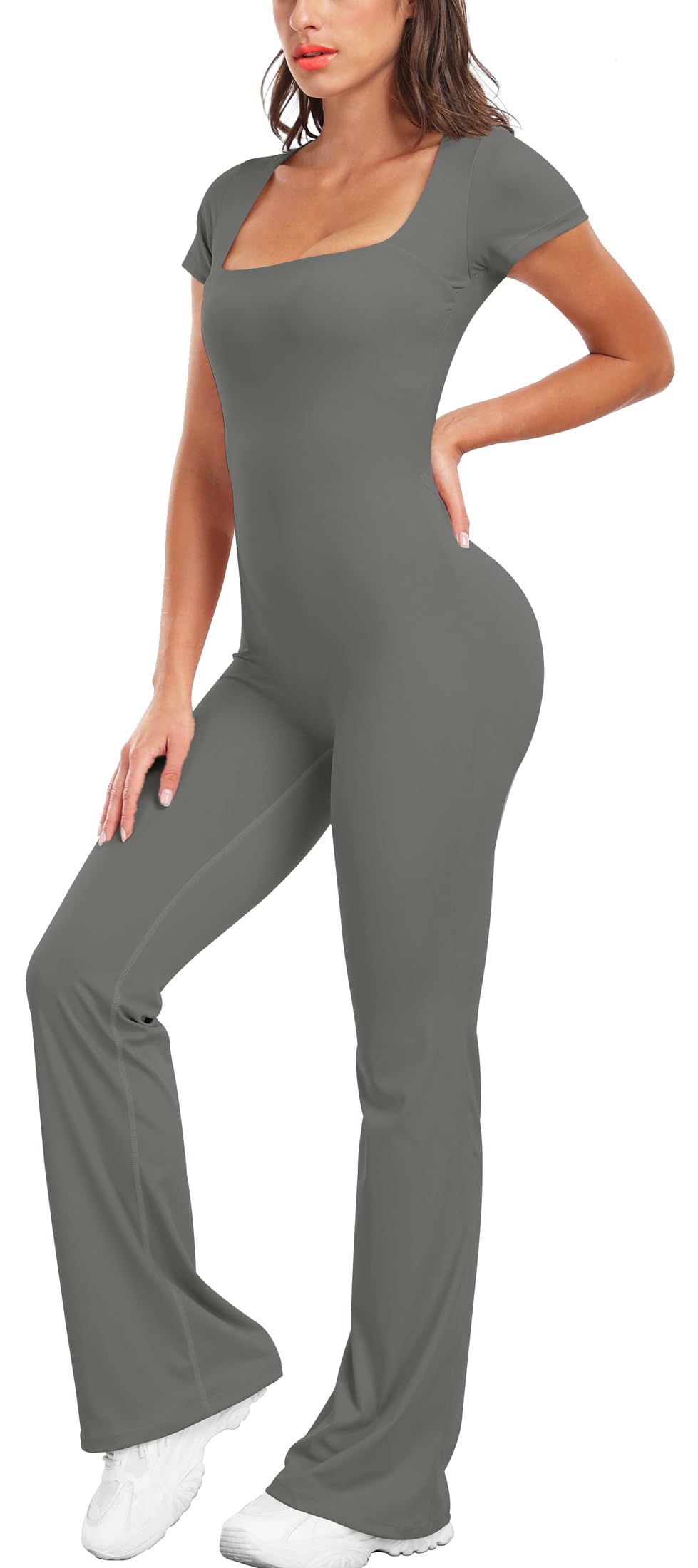 UNIQUEBELLA Las mujeres Leotard Jumpsuit, Deportes Stretchy Pullover Jumpsuit Suit - Jumpsuit Sportswear Leotard Forma Fitness Jumpsuit Suit