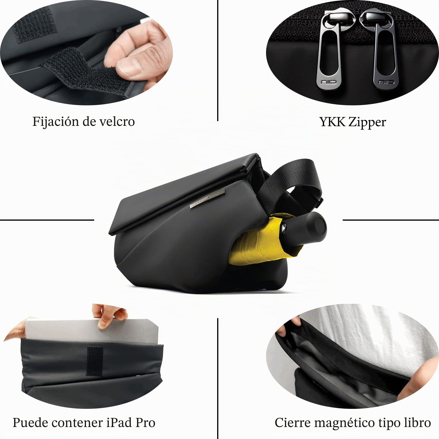 NIID Radiant Urban Sling Bag - Borsa a tracolla per uomo, borsa a tracolla multiuso Borsa a tracolla impermeabile a tracolla per lavoro e viaggio