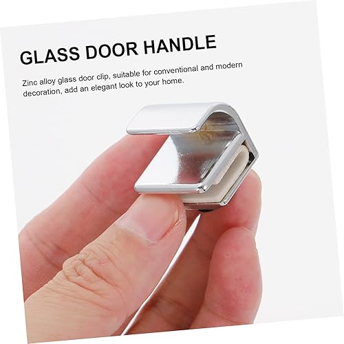 Miniatura 5 de Uonlytech Tirador de gabinete sin marco para puerta de ducha, cajón, aparador, cajón, tirador sin marco, clip de espejo sin marco, tiradores de